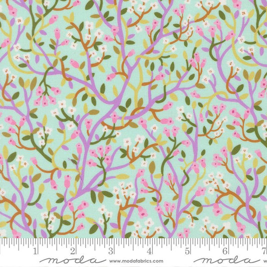 Floral Fondant - Jungle Floral - Sky