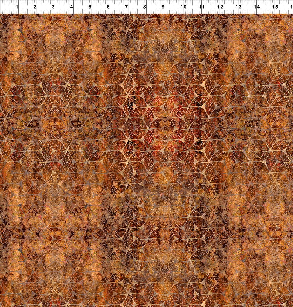 Autumn Elegance - Leaf Mosaic Multi