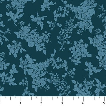 Rosa - Leaves - Teal