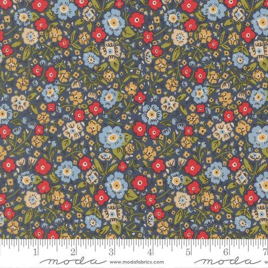 The Henhouse - Calico Floral - Denim
