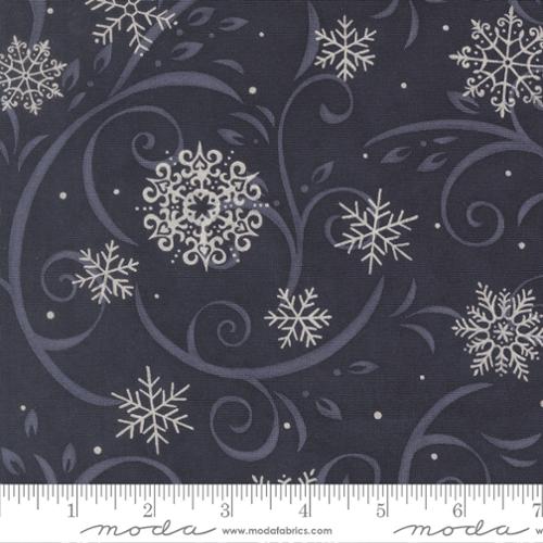 When Snow Falls - Swirling Snowflakes - Night Sky