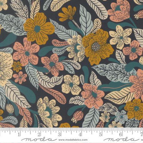Feather and Forest Bloom - Wildflower Whispers - Midnight