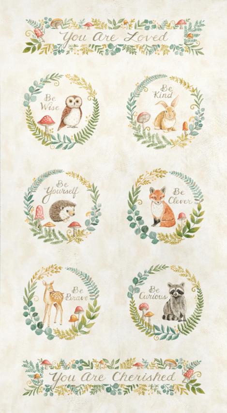 Effie's Woods Quilting Cuddle - Panel - Cloud