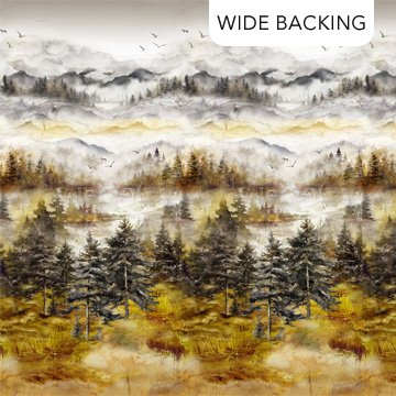 Misty Morning - Scenic 108" Wide Quilt Backing