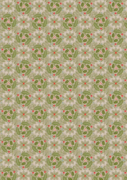 Celtic Christmas - Festive Celtic Leaves Green