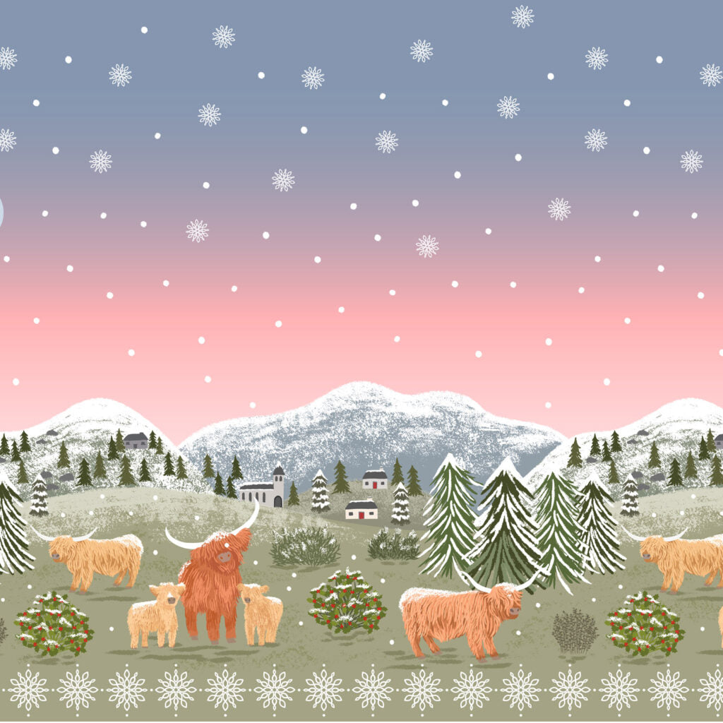 Celtic Christmas - Double Edge Border