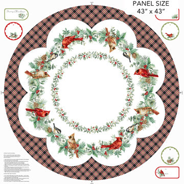 Home for Christmas - Tree Skirt Panel