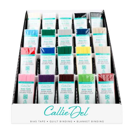 Callie Del Extra Wide Double Face Bias Tape - 1/2" X 3 yards