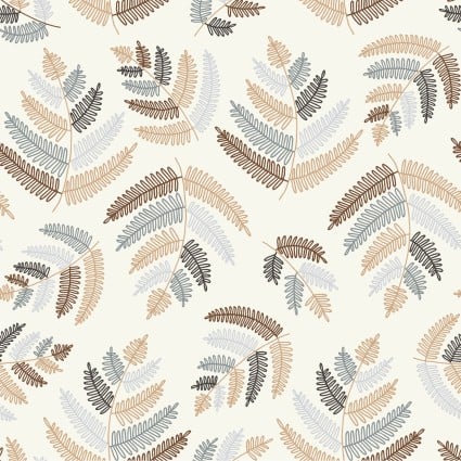 Forest Ferns - Fronds - Light Cream