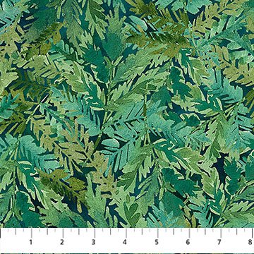 Luscious - Ferns - Teal Multi