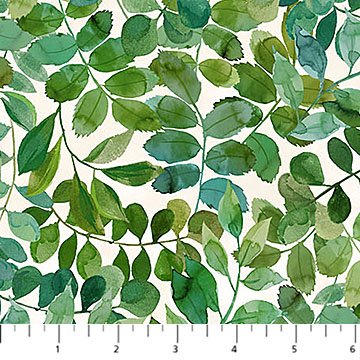 Luscious - Packed Leaves - Cream Multi