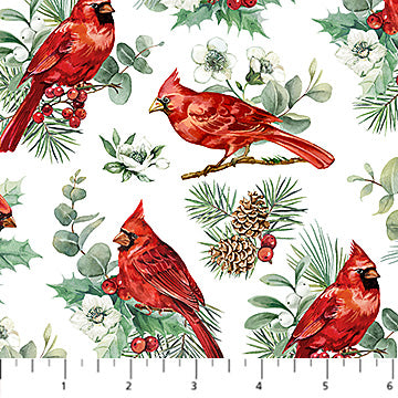 Home for Christmas - Cardinals - White