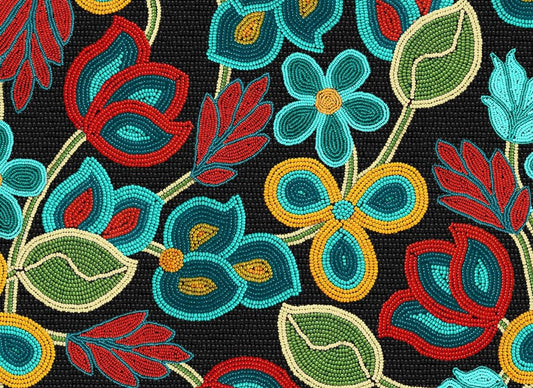 Tucson - Beaded Floral 2 - Black