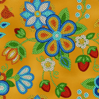 Tucson - Beaded Strawberry - Moosehide