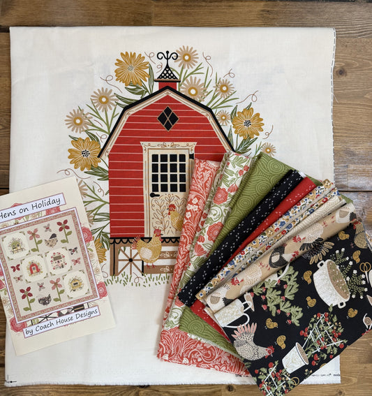 Hens on Holiday Quilt Kit