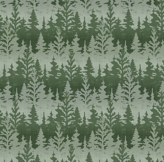 Timberland Trails - Trees All Over - Green