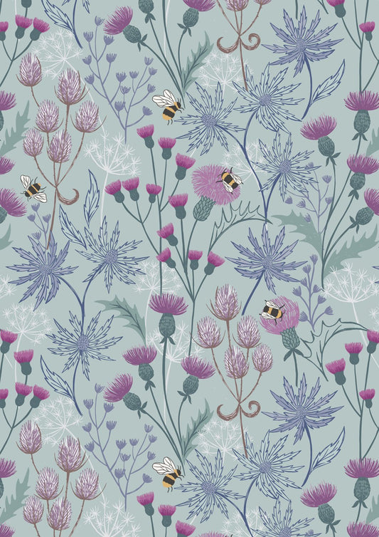 A Celtic Summer - Celtic Floral - Blue