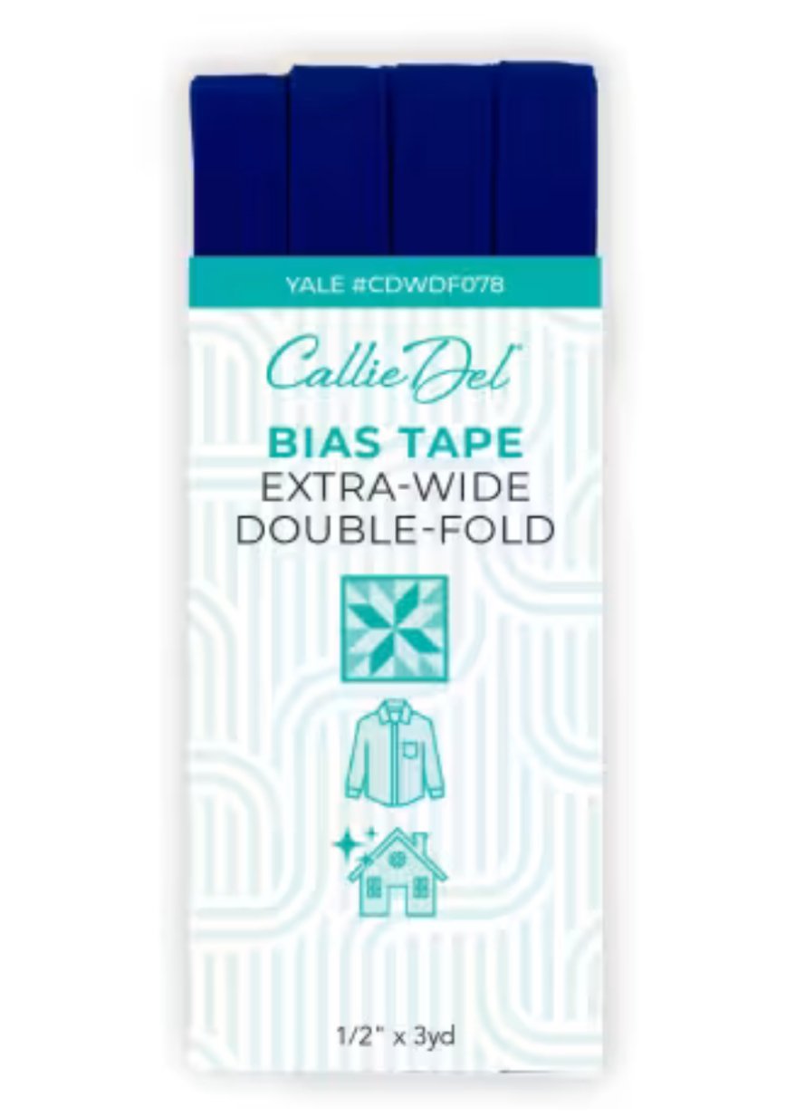 Callie Del Extra Wide Double Face Bias Tape - 1/2" X 3 yards