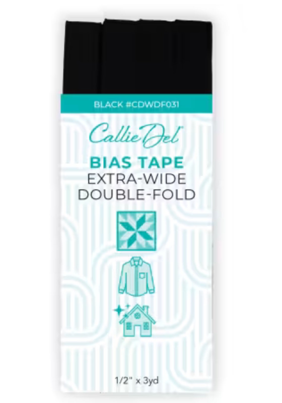 Callie Del Extra Wide Double Face Bias Tape - 1/2" X 3 yards