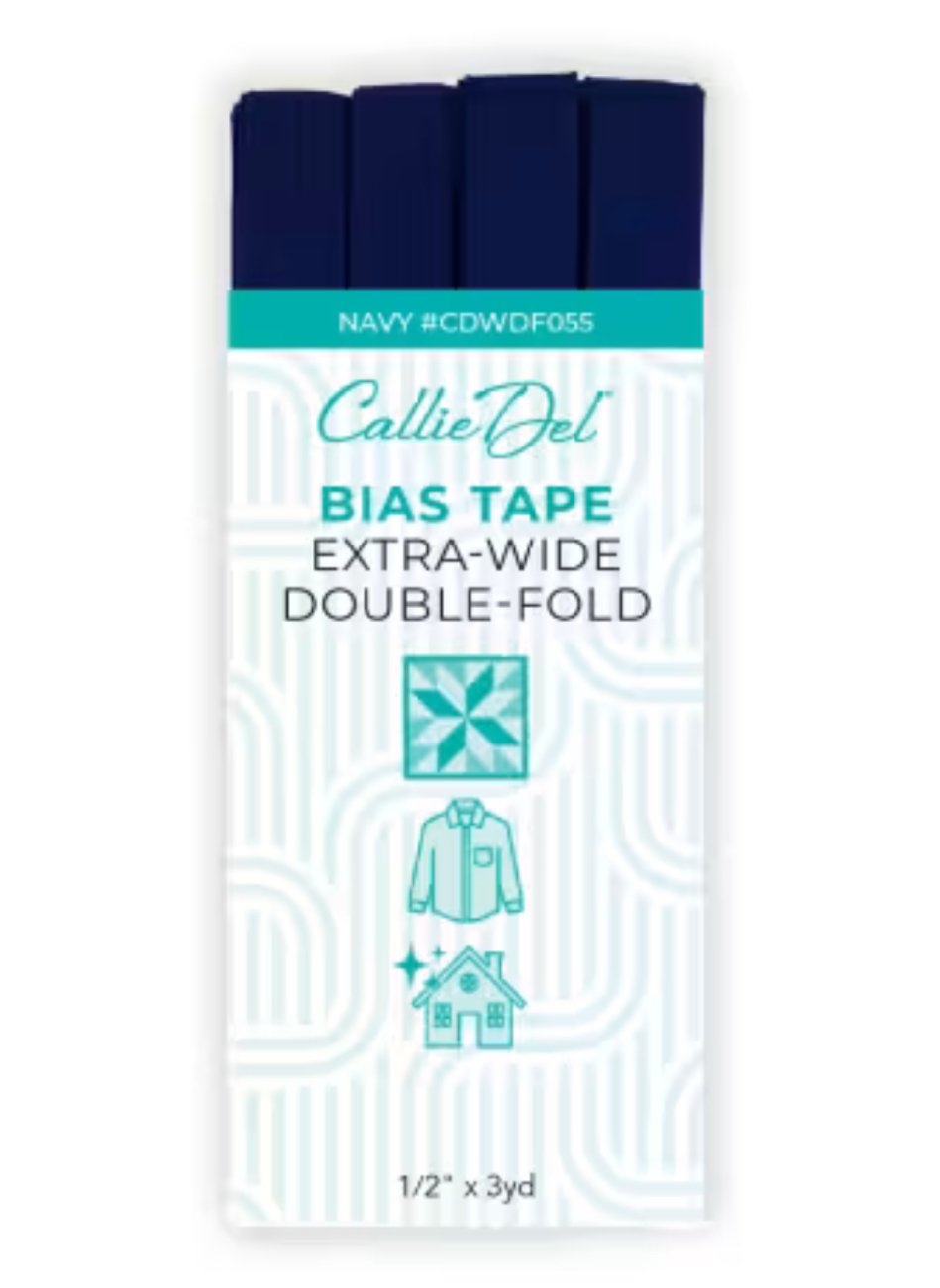 Callie Del Extra Wide Double Face Bias Tape - 1/2" X 3 yards