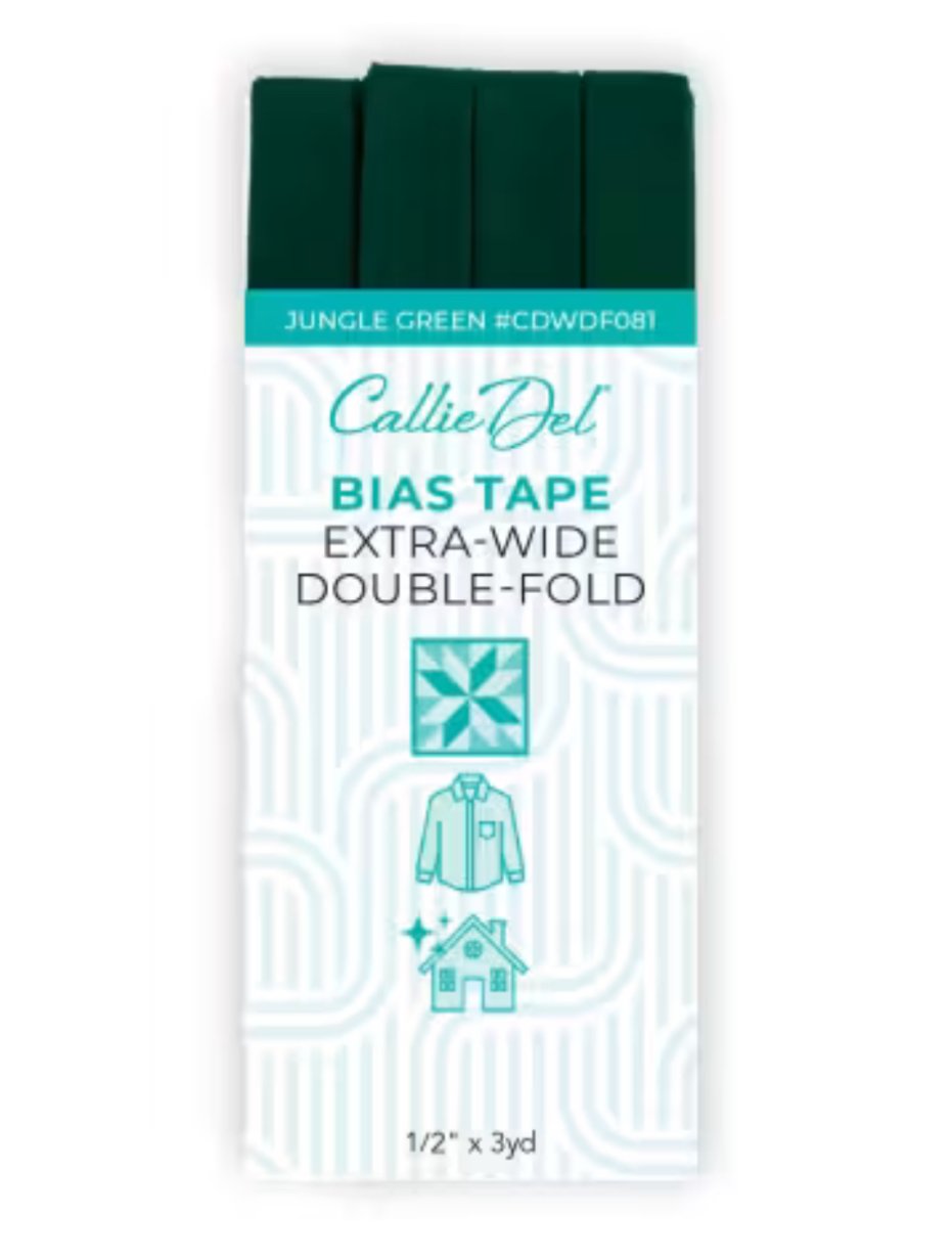 Callie Del Extra Wide Double Face Bias Tape - 1/2" X 3 yards