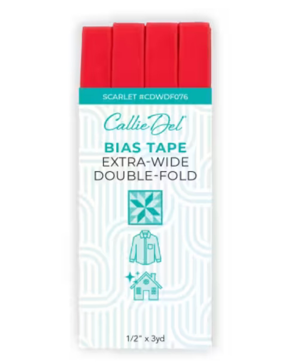 Callie Del Extra Wide Double Face Bias Tape - 1/2" X 3 yards
