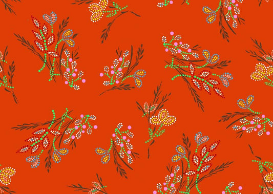 Free Spirit - Floral All Over - Orange
