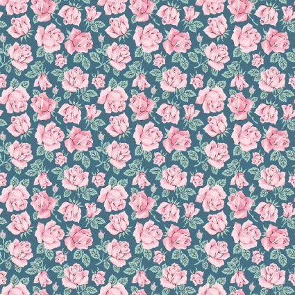 Delightful Department Store - Carol's Roses - Teal
