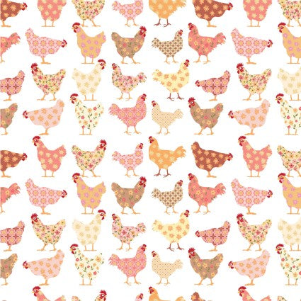 Prairie Sisters Homestead - Cheeky Chickens - White