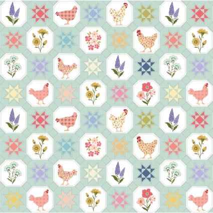 Prairie Sisters Homestead - Quilted Countryside - Mint