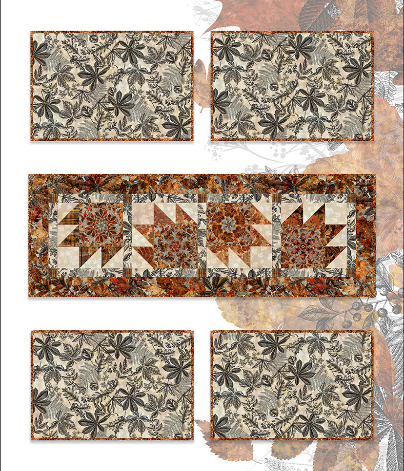 Autumn Elegance Table Runner and Placemat Kit