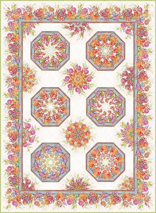 Garden of Dreams II Kaleidoscope Quilt Kit