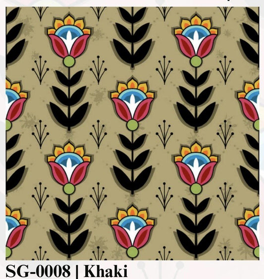 Native Floral - Khaki