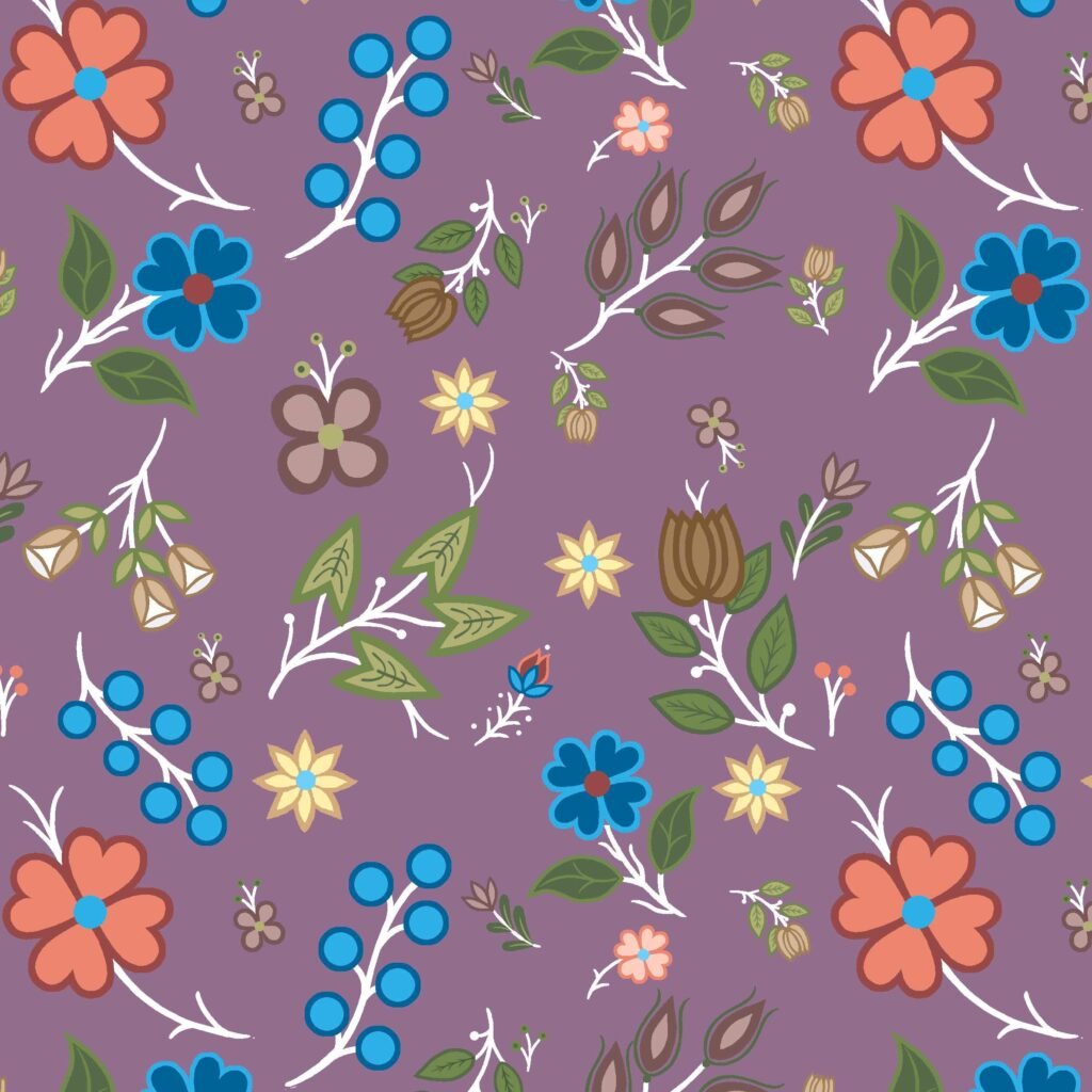Native Floral - Purple
