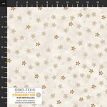 Frosty Snowflake - Poinsettia - Cream Gold