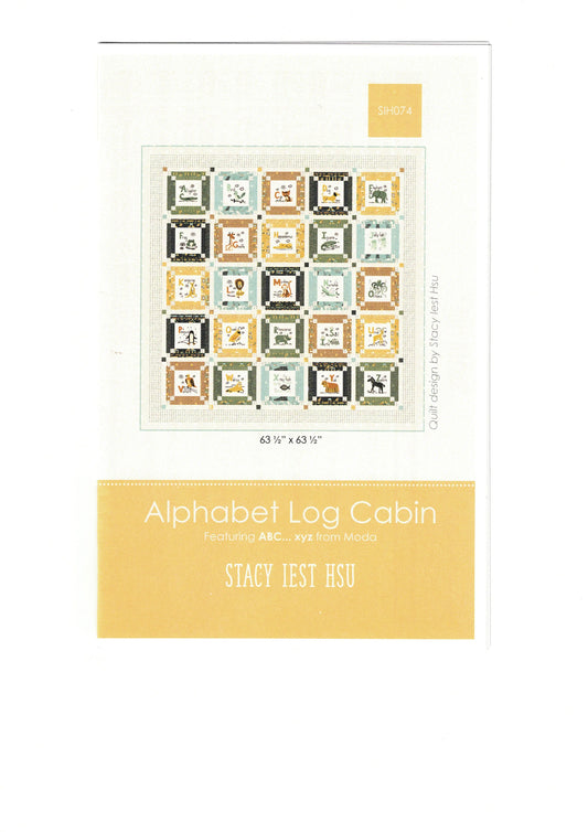 Alphabet Log Cabin Quilt Pattern