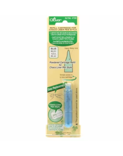 Clover Chaco Liner Pen Style Refill - Blue