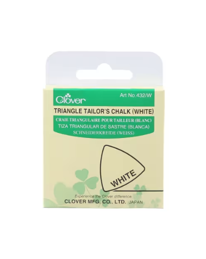 Clover Triangle Tailor's Chalk White