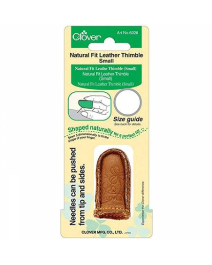 Clover Natural Fit Leather Thimble - Small
