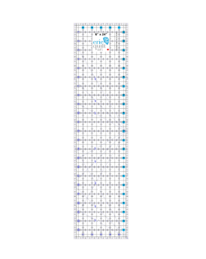 Erie Quilt Art 6" x 24" Non-Slip Quilting Ruler