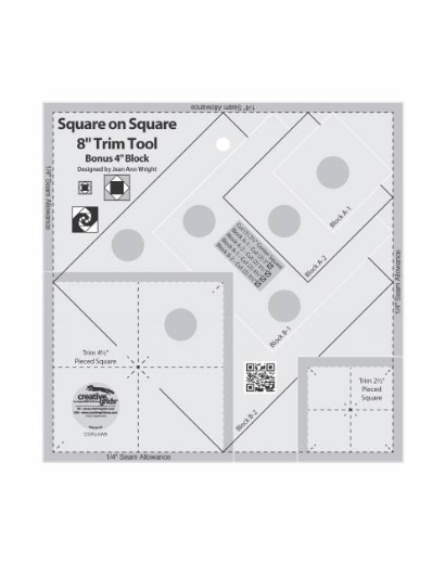 Creative Grids Square on Square Trim Tool - 4" or 8"