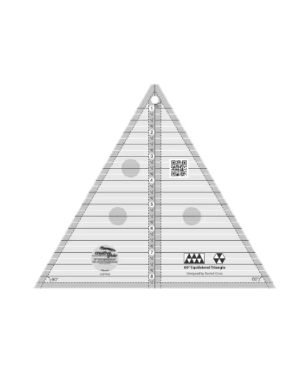 Creative Grids 60 Degree Triangle 8 1/2" Ruler