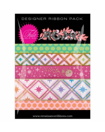 Tula Pink Roar Blush Designer Pack by Renaissance Ribbons