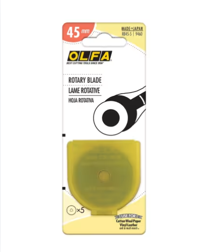 Olfa 45mm Rotary Blade - 5 Pack