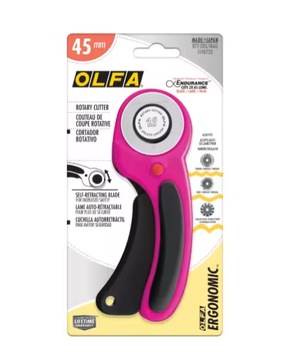 Olfa Ergonomic Rotary Cutter - Magenta