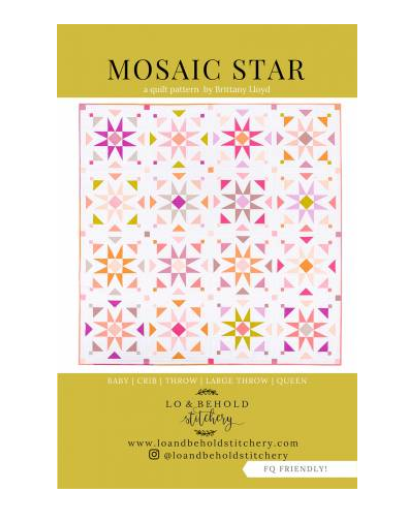 Mosaic Star Quilt Pattern