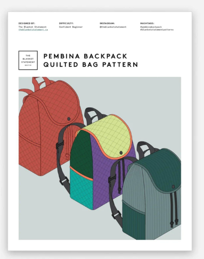 Pembina Backpack Quilted Bag Pattern