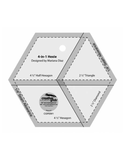 Creative Grids 4-in-1 Hexie Ruler