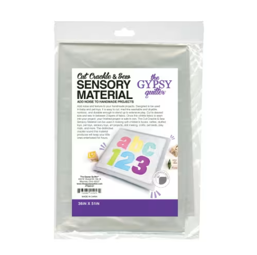 Cut Crackle and Sew Sensory Material