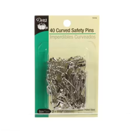 Dritz Curved Safety Pin - 1 1/2" - Size 2